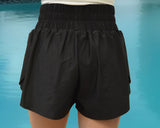 elastic waist shorts with bottom