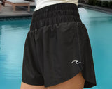 elastic waist shorts with bottom