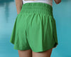 elastic waist shorts with bottom